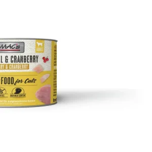 Jetzt Kaufen Sparpaket 6 x 200 g Mac's Geflügel & Cranberry Adult Katzen Nassfutter